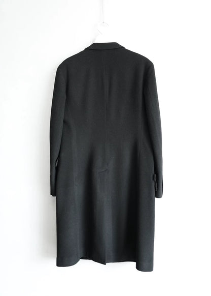 Yohji Yamamoto Wool Overcoat With Press Buttons
