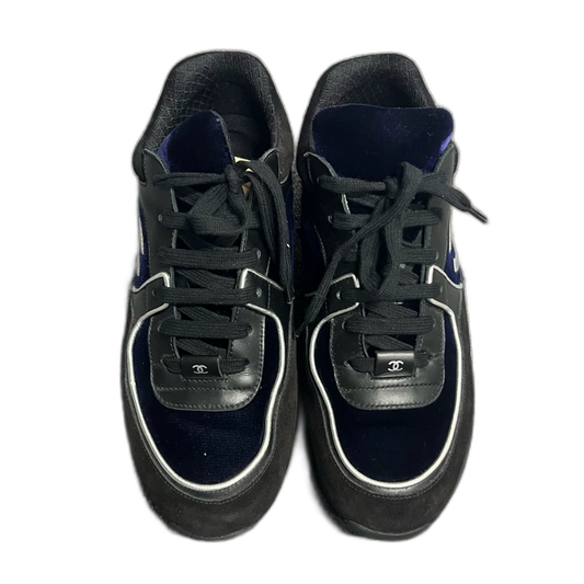 Chanel Black and White Casual Sneakers