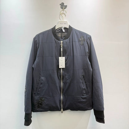 Black Leather Cross Jacket by Chrome Hearts