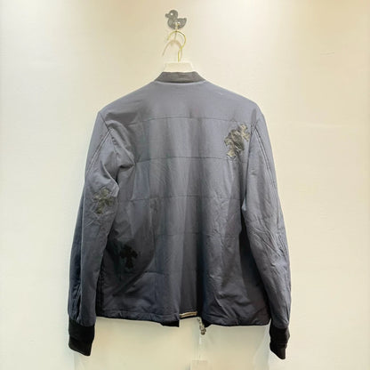 Black Leather Cross Jacket by Chrome Hearts