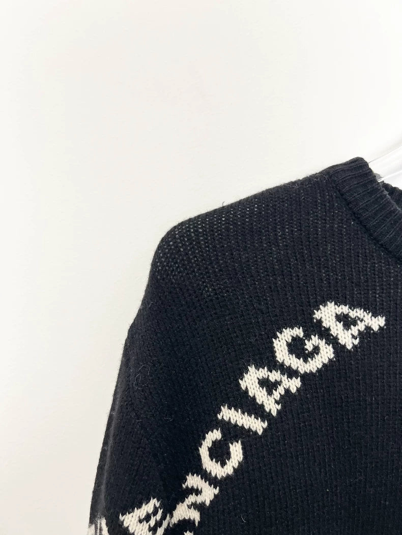 Balenciaga Classic Sweater in Black Color-zp