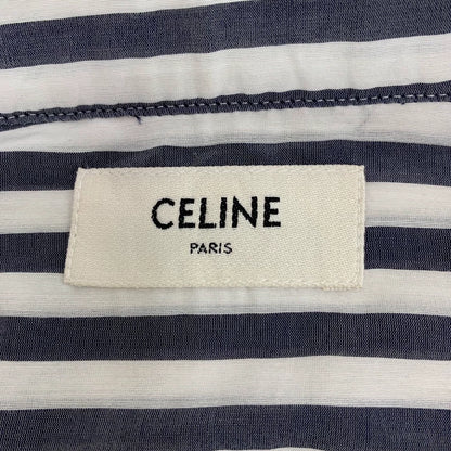 Celine Striped Long Sleeve Cotton Shirt