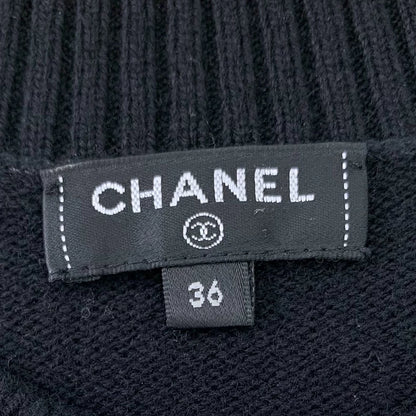 Chanel Black Knit Sweater with Wings