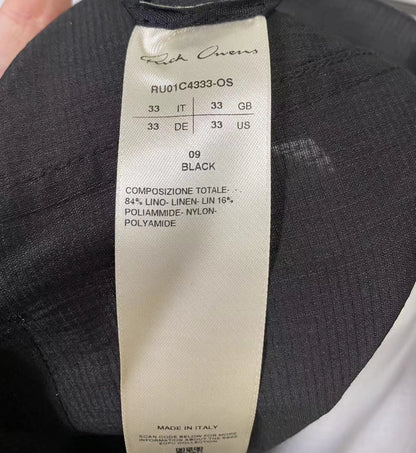 Rick Owens Men's Black Wide-Leg Casual Pants