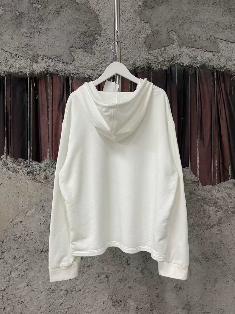 Prada White Hoodie with Logo