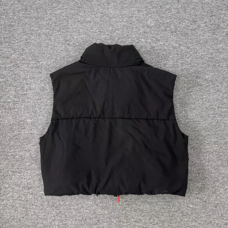 Prada Triangular Logo Short Down Vest