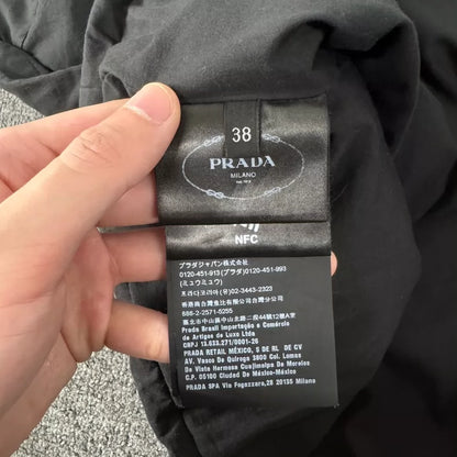 Prada Triangular Logo Short Down Vest