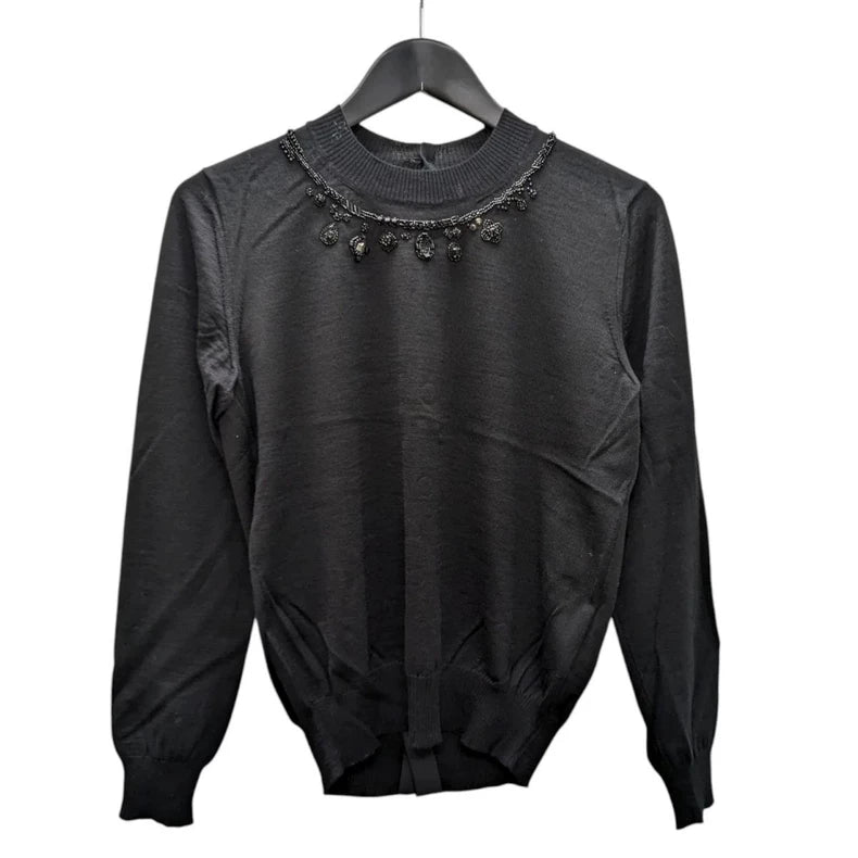 COMME des GARCONS 20AW Beaded Back Knit Top