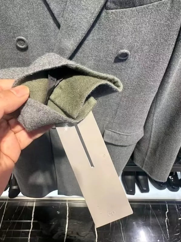 Dior Handcrafted Wool Coat-zp