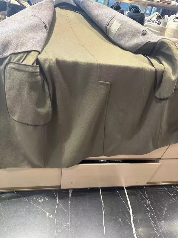 Dior Handcrafted Wool Coat-zp