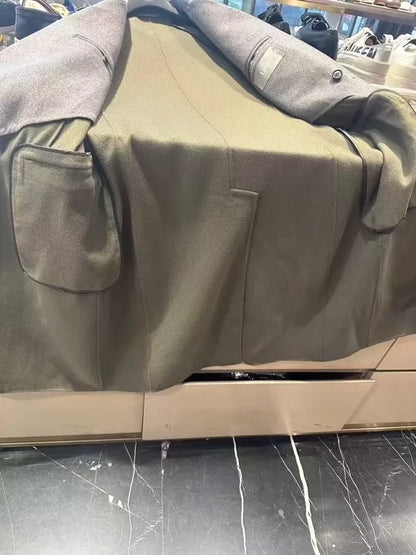 Dior Handcrafted Wool Coat-zp