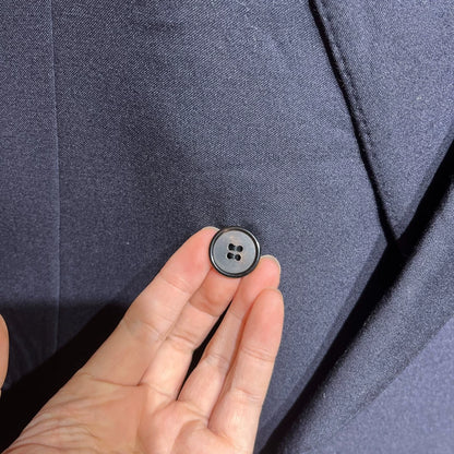 Vintage Blue Double-Breasted Wool Suit