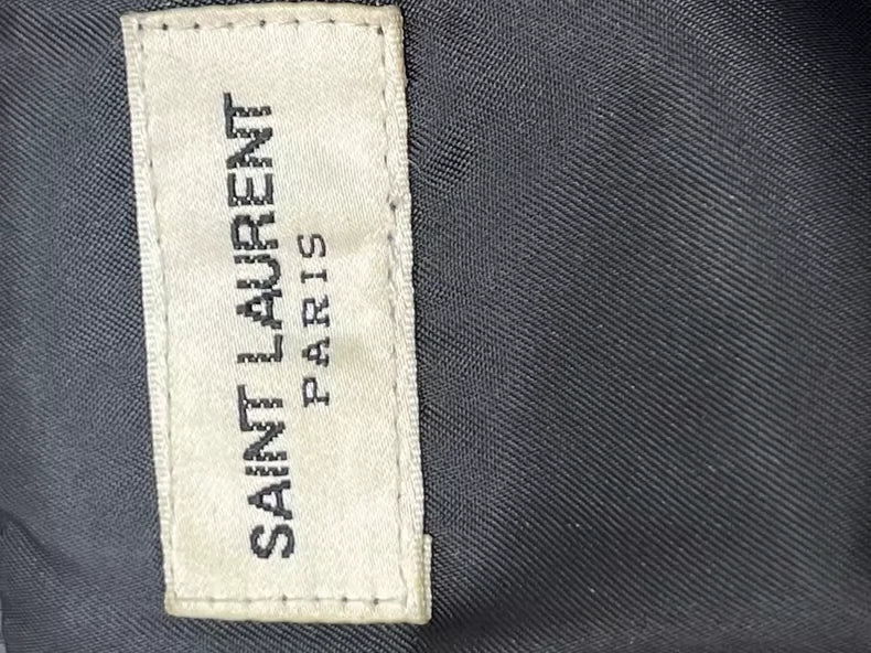 Black Leather Biker Jacket by Saint Laurent