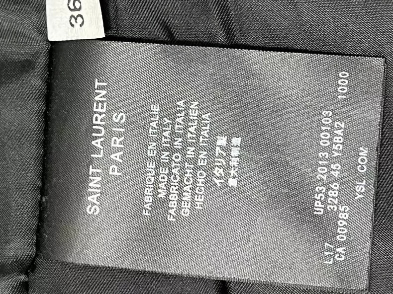 Black Leather Biker Jacket by Saint Laurent