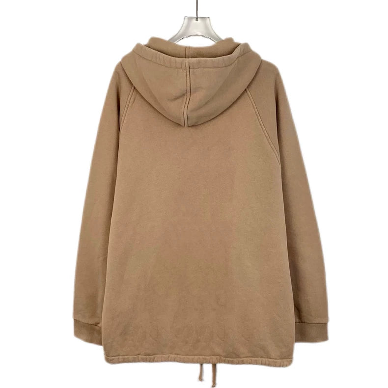 Gucci Brown Stripe Hoodie with Logo Print