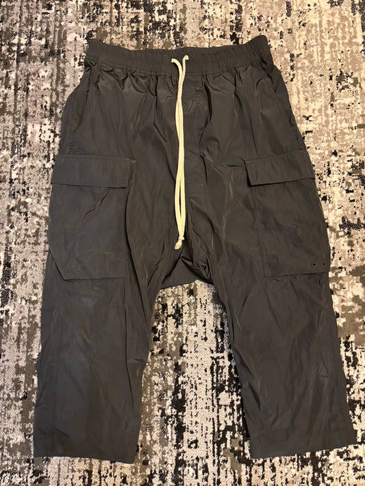 Rick Owens Nylon Cargo Cropped Pants