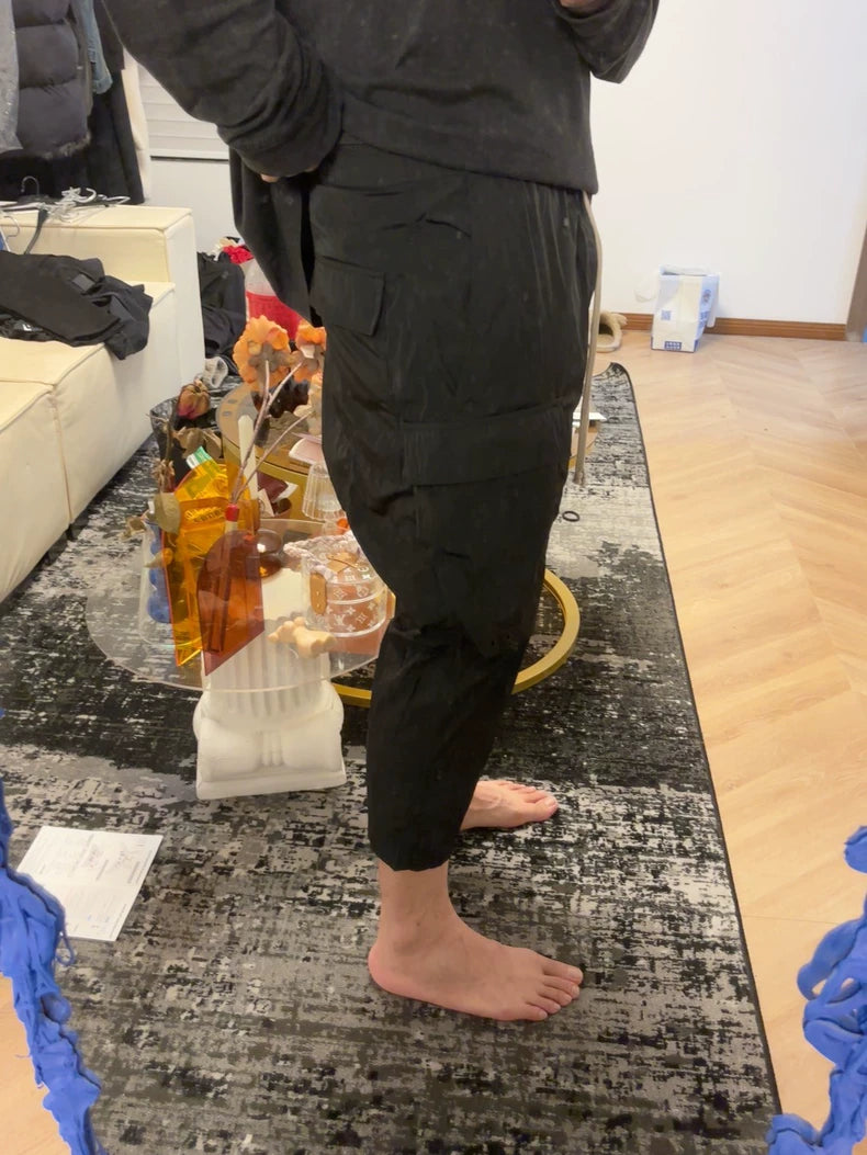Rick Owens Nylon Cargo Cropped Pants