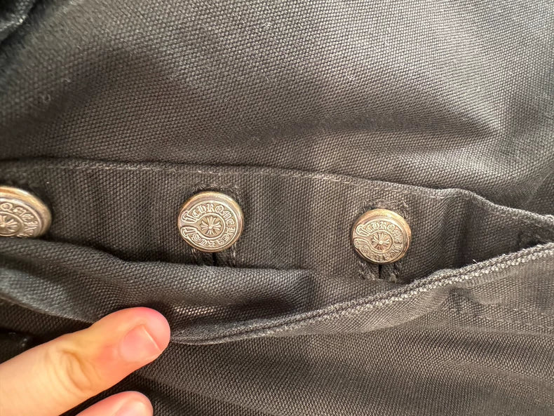 Chrome Hearts Black Double Knee Cargo Pants-yf