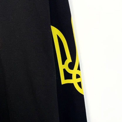 Balenciaga Black Long Sleeve Graphic Sweatshirt