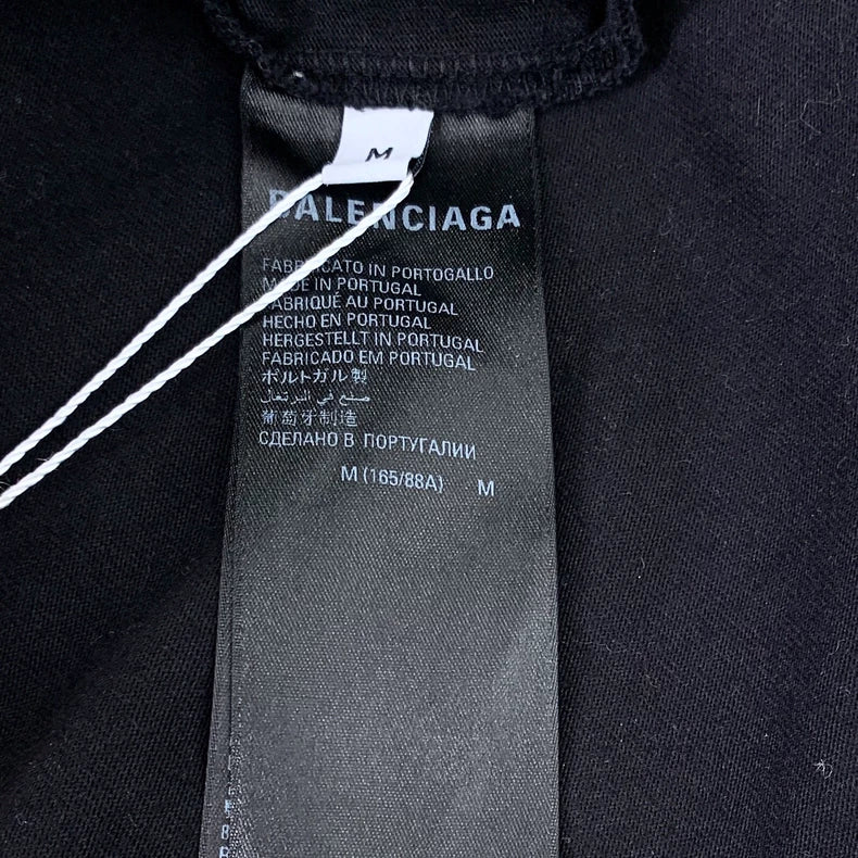 Balenciaga Black Long Sleeve Graphic Sweatshirt