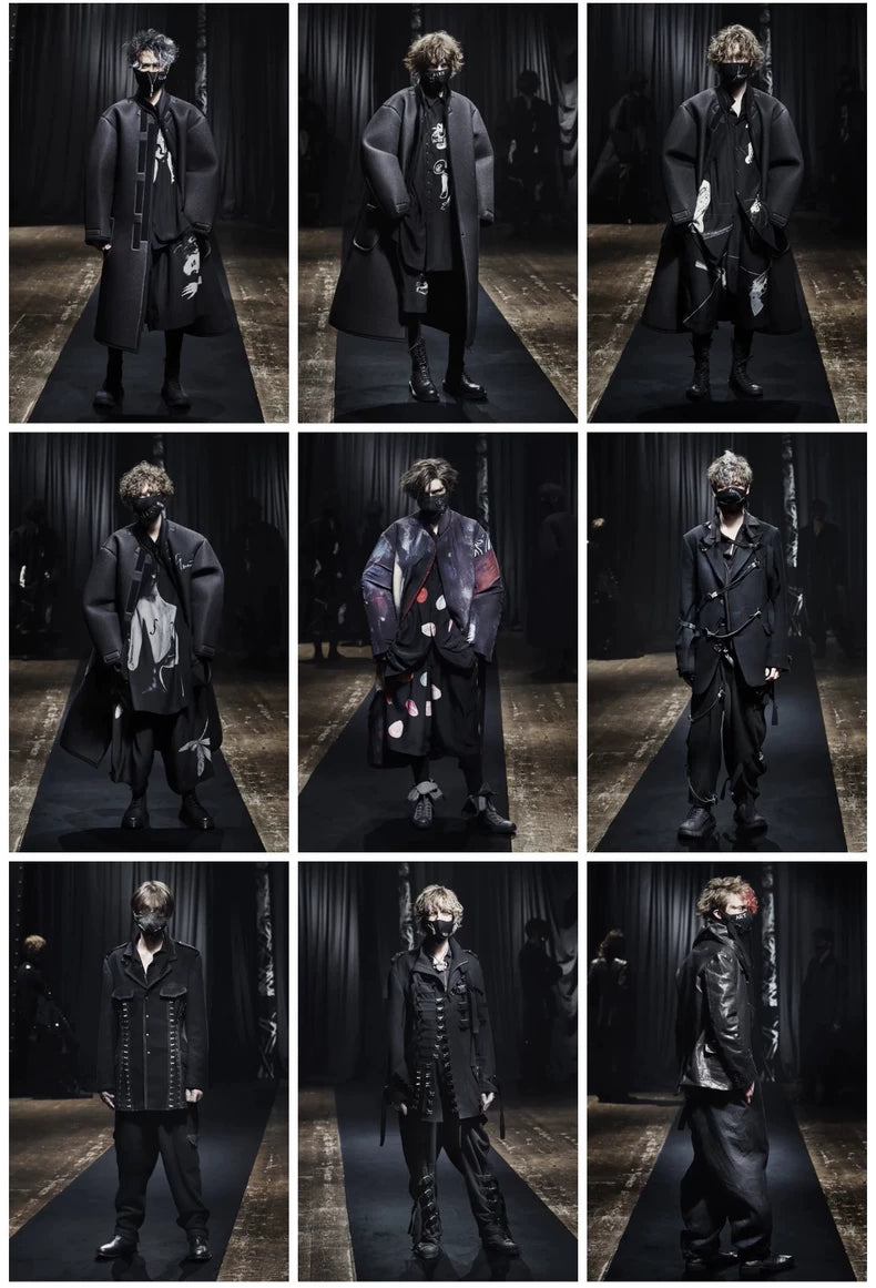 Yohji Yamamoto Abstract-Print Silk Shorts