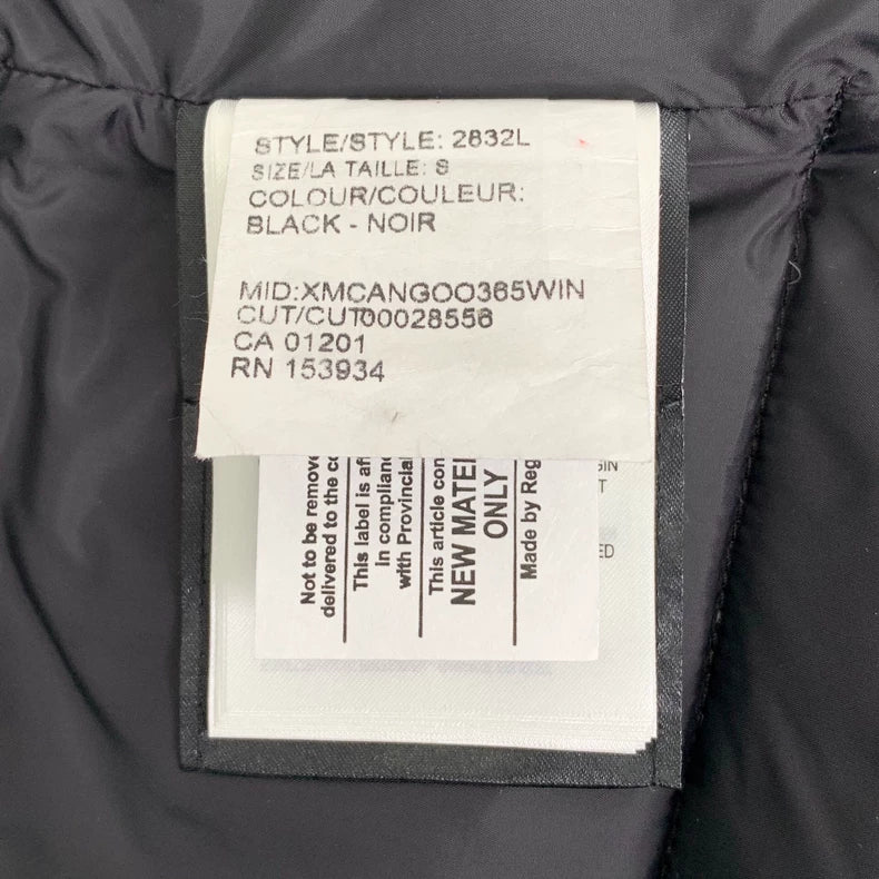 Canada Goose Black Logo Padded Vest