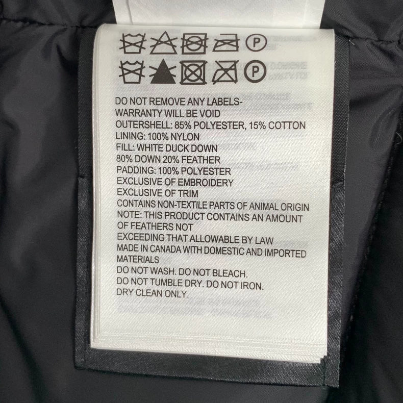 Canada Goose Black Logo Padded Vest