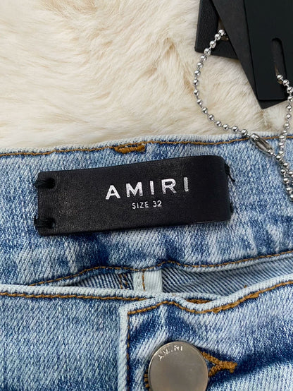 Amiri Blue and White Denim Pants