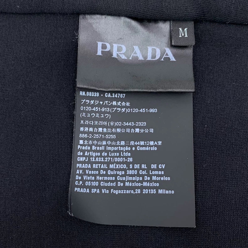 Prada Black Hooded Zip Jacket M Size