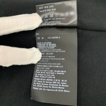 Prada Black Hooded Zip Jacket M Size