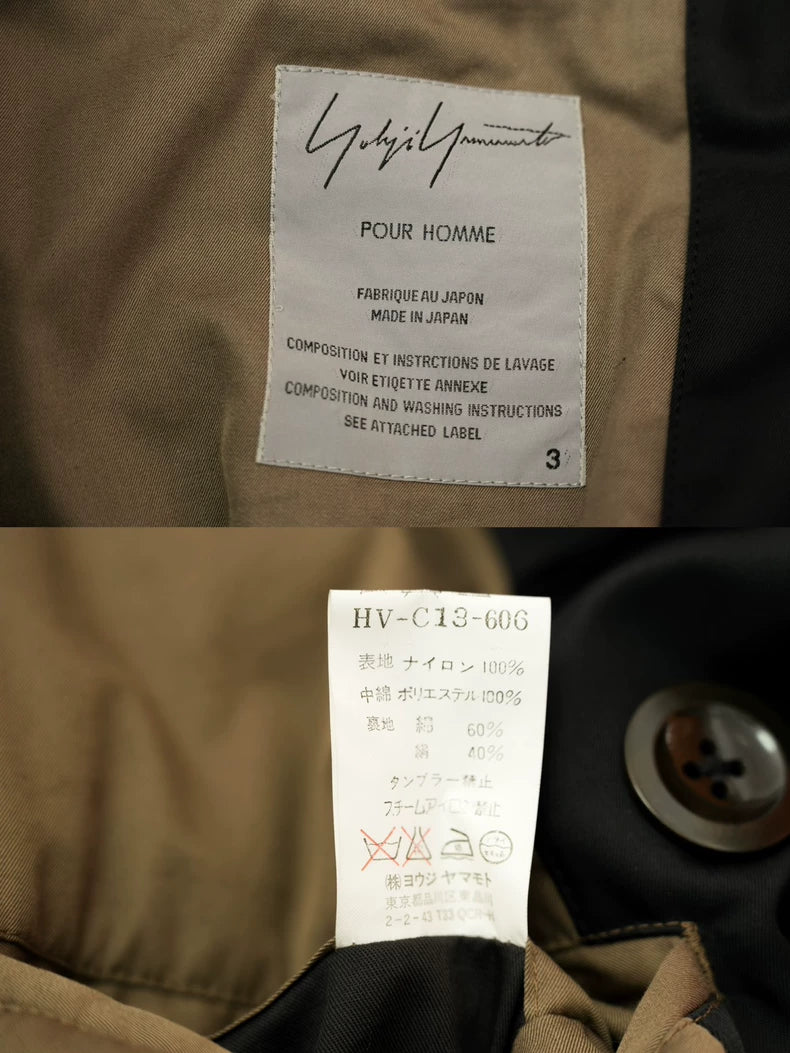 Yohji Yamamoto Black Long Coat