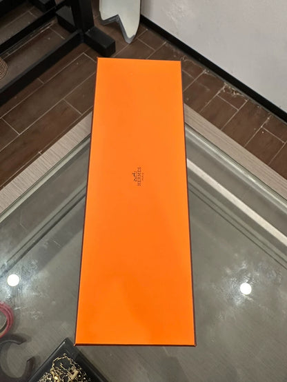 Hermes Grey Animal Print Logo Tie