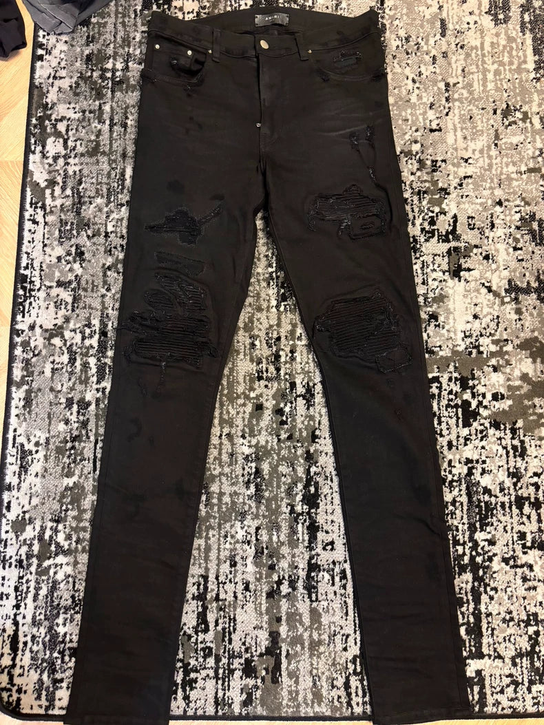 Amiri Early Patchwork Denim Pants Size 34
