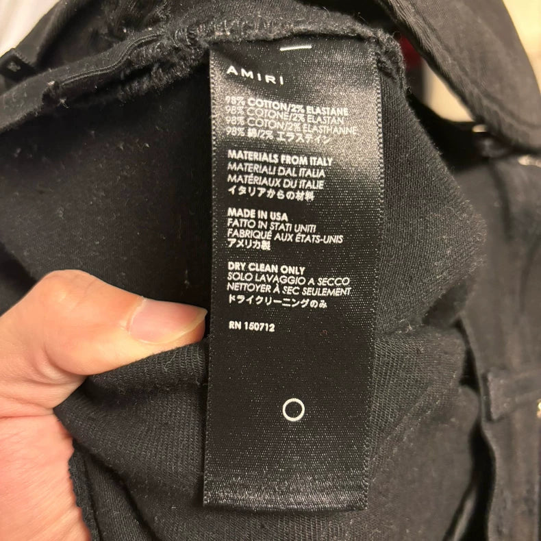 Amiri Early Patchwork Denim Pants Size 34