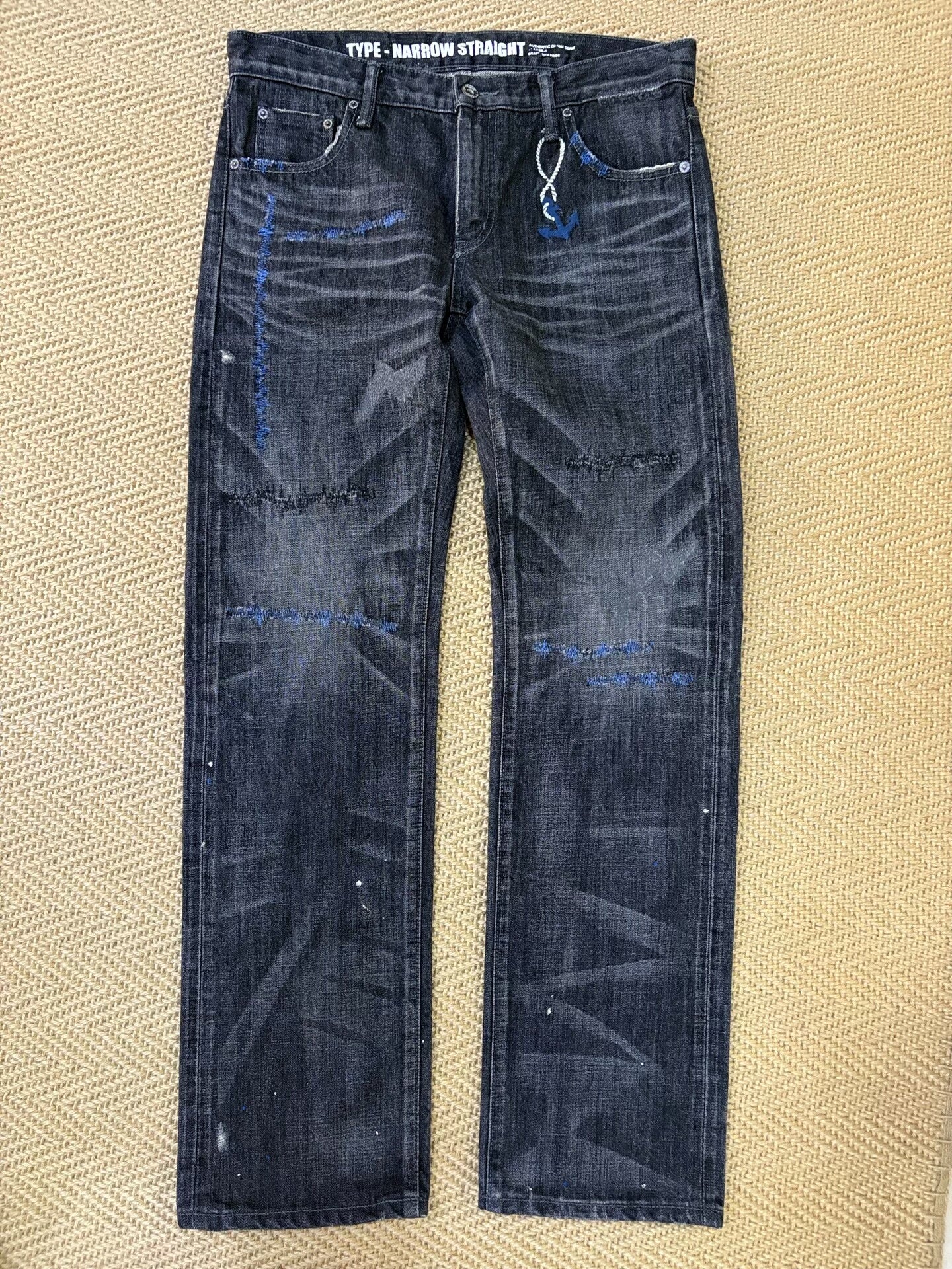 Neighborhood Blue Knife Cut Denim Pants