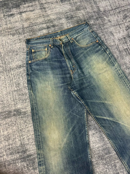 Vintage Levi's 504 Japanese Washed Blue Jeans