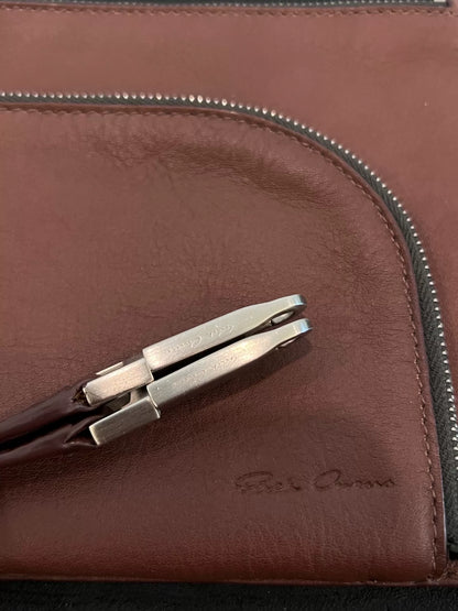 Rick Owens Red Cowhide Crossbody Bag