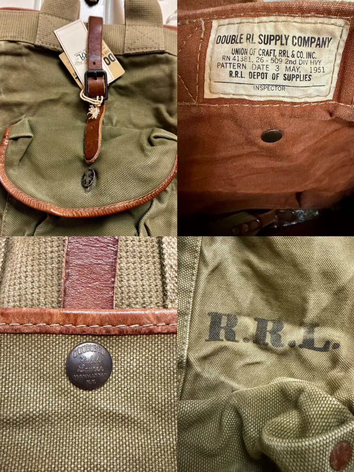 Ralph Lauren RRL Military Tote Bag