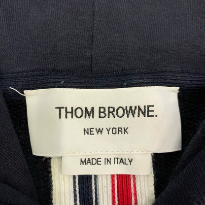 thom browne navy striped hoodie sweatshirt