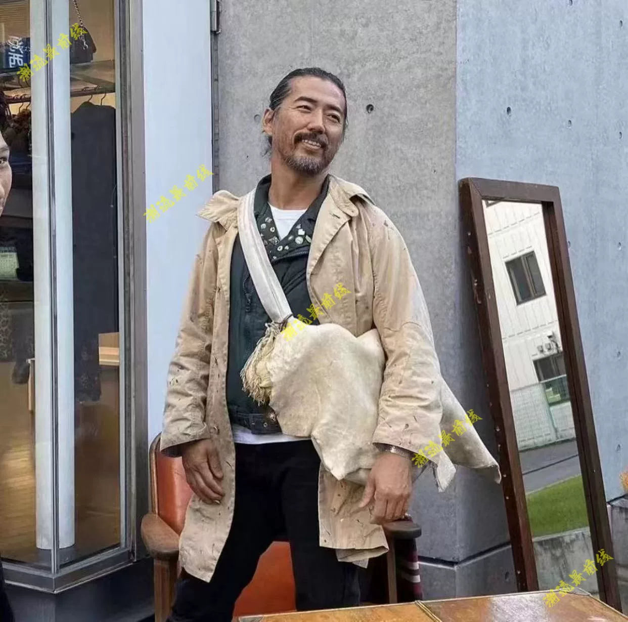 visvim strabler down vest in green