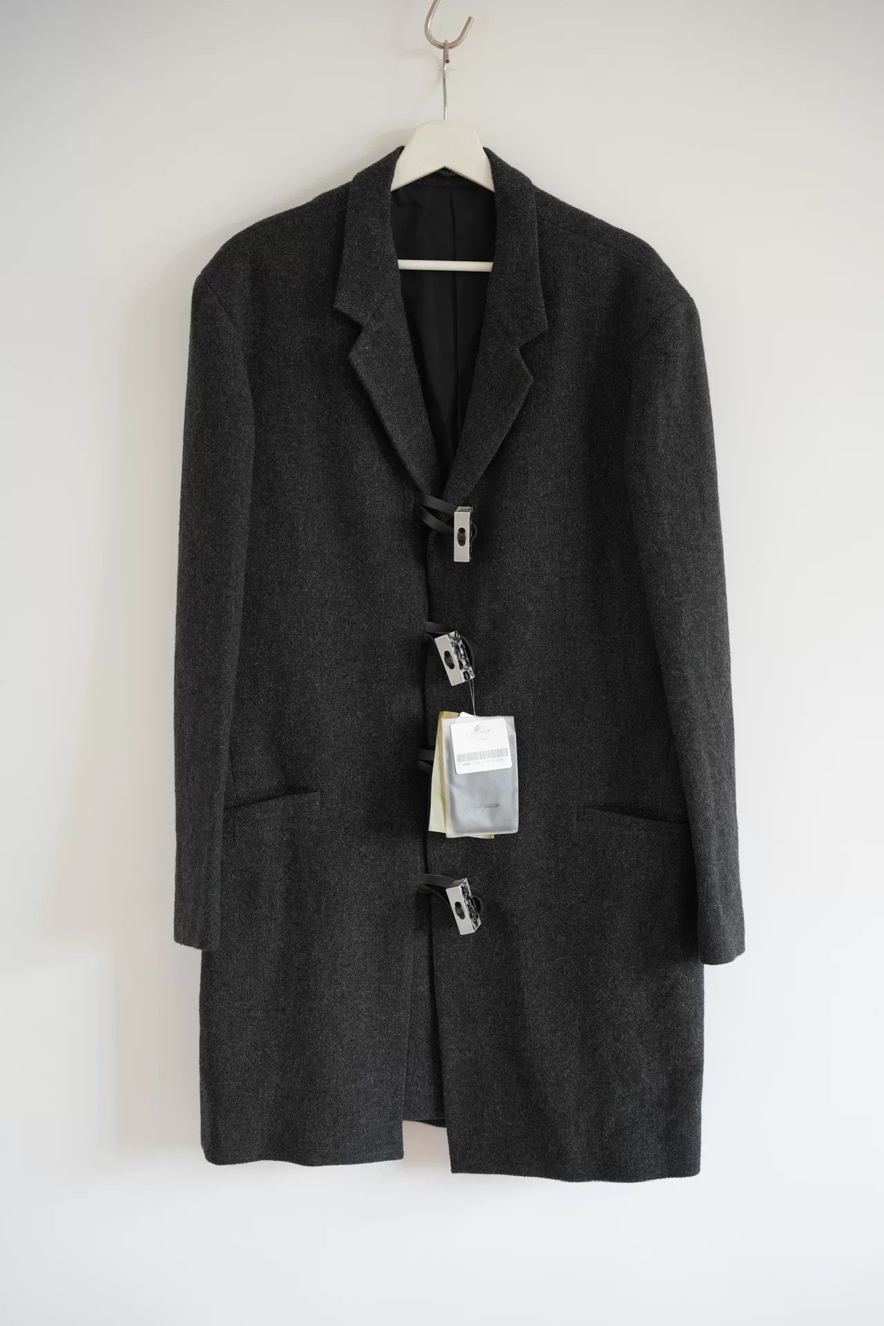 Yohji Yamamoto Silver Buckle Coat