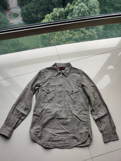 Stylish Checked Shirt with Zipper Detail