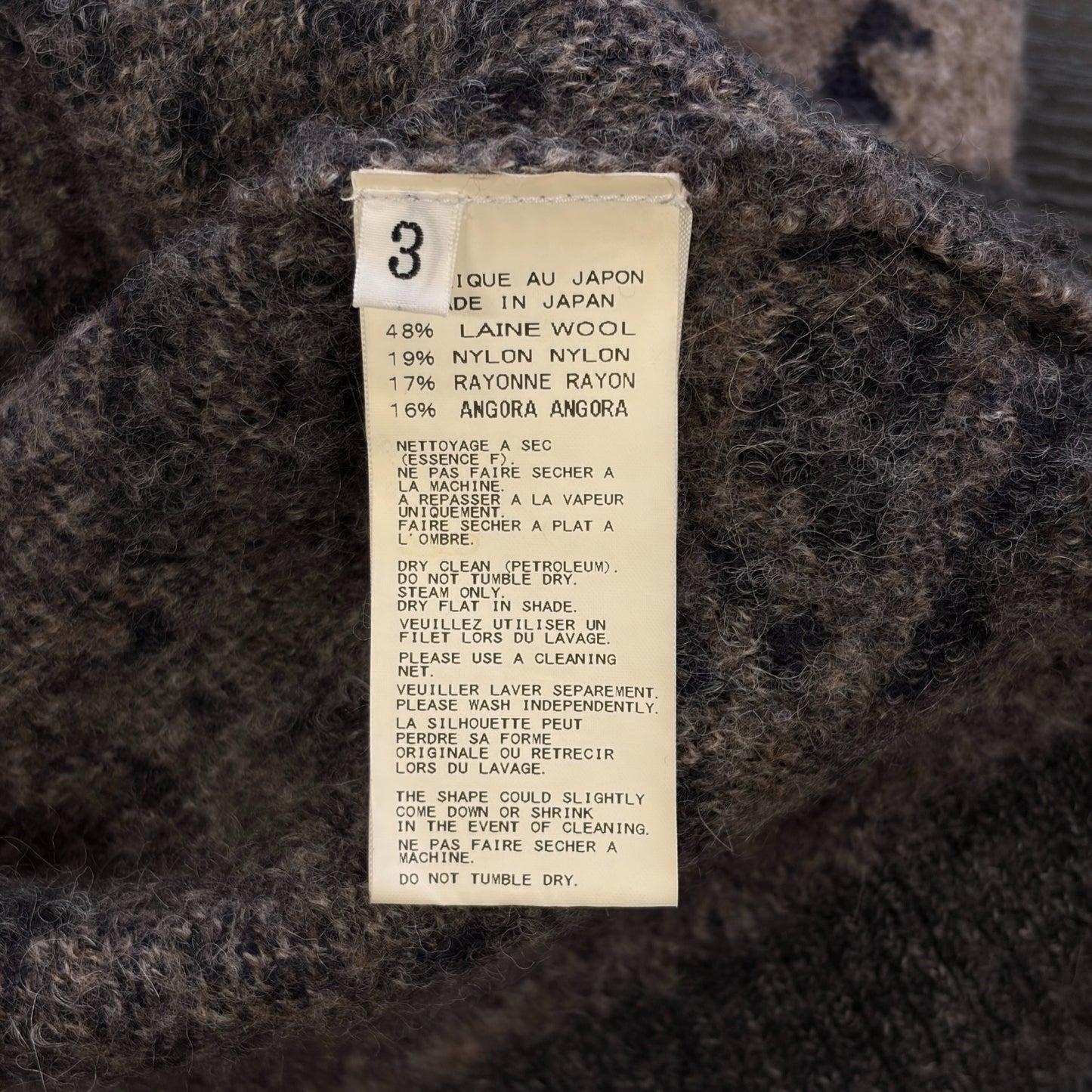 Yohji Yamamoto 2014 AW Navajo Wool Coat
