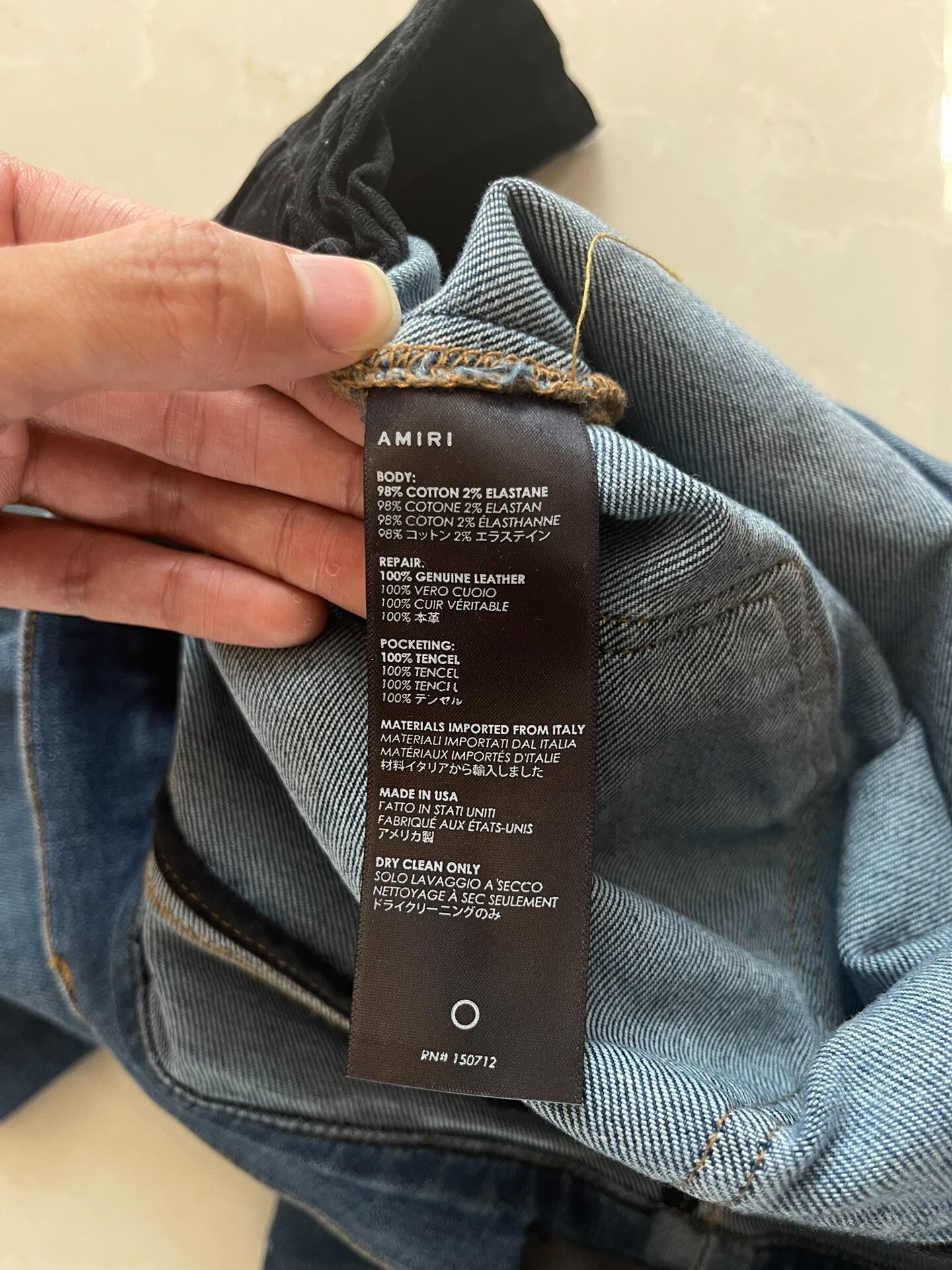 Amiri Blue Denim Shorts Size 31