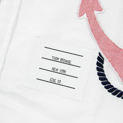 Thom Browne White Underwater Embroidery Shirt