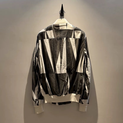 rick owens classic geometric print ma-1 jacket