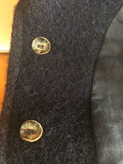 navy wool vest by Nigel Cabourn