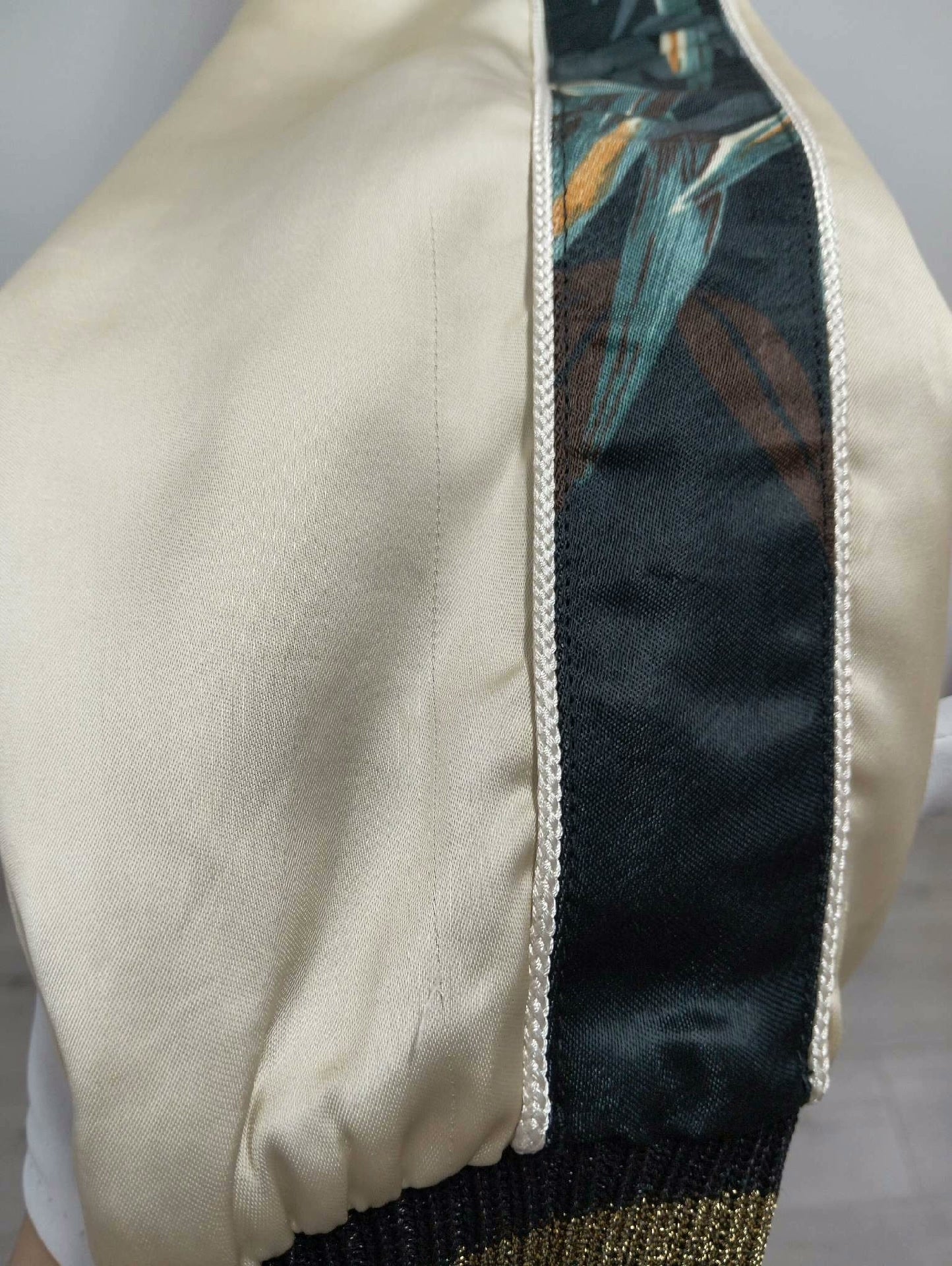 Saint Laurent Tiger Eagle Embroidered Bomber Jacket
