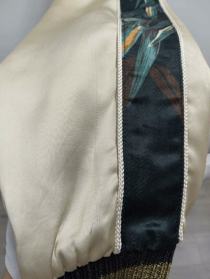 Saint Laurent Tiger Eagle Embroidered Bomber Jacket