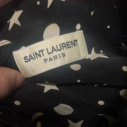 Saint Laurent 16AW Star Moon Silk Shirt